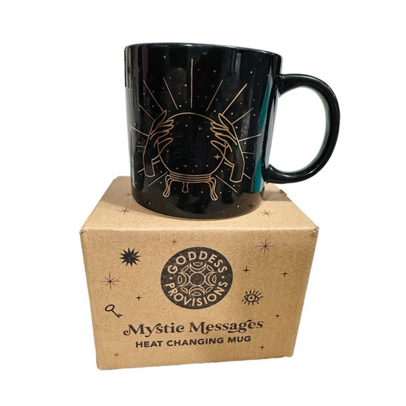 Goddess Provisions Other - Goddess Provisions Black and Gold Heat Changing Mug Coffee Tea